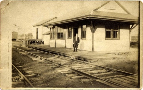 Lehigh Valley Railroad Station, circa 1920. chs-004793
